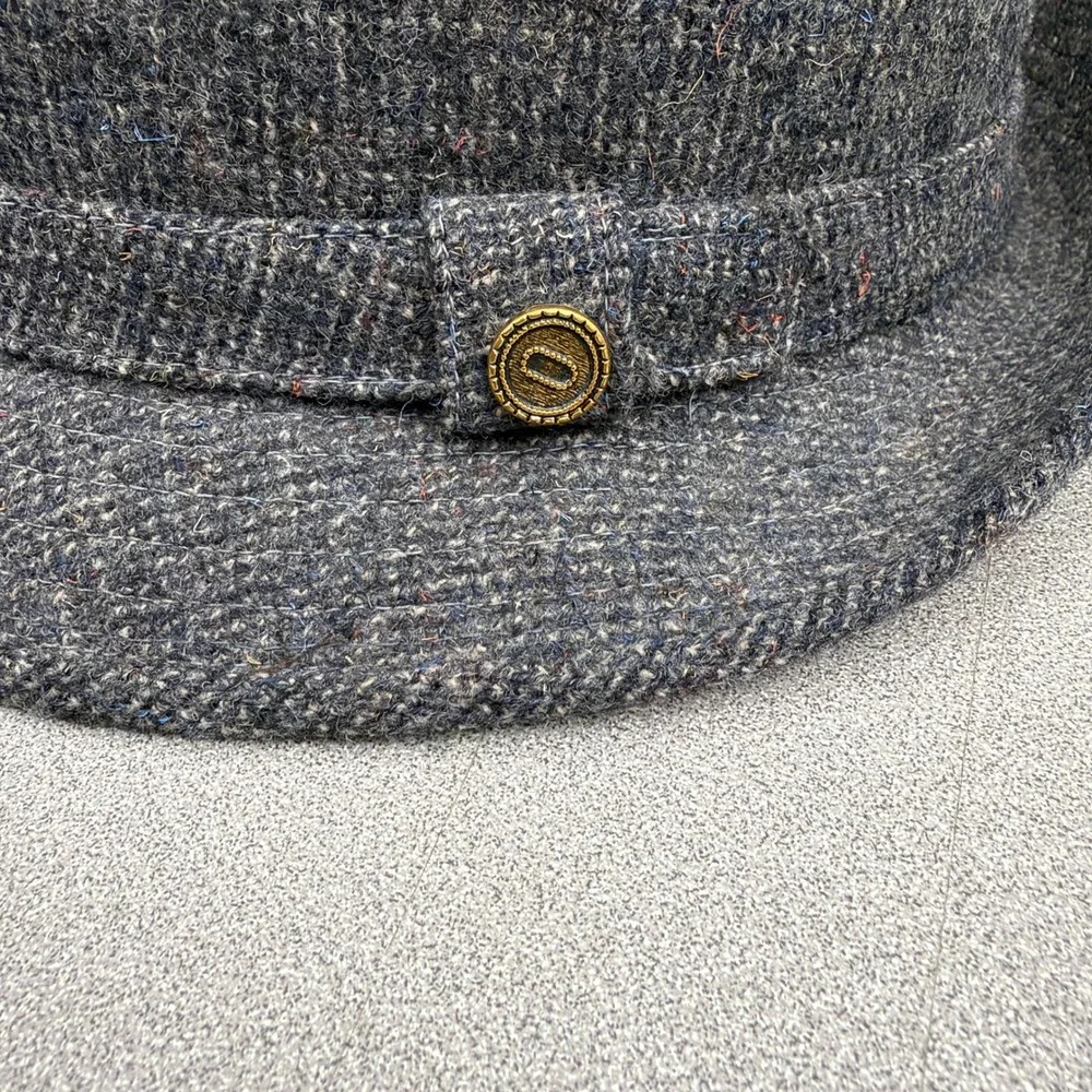 Pendleton Hat Mens 7 Grey Tweed Wool Fedora Trillby Vintage Made in USA Union